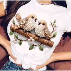 Camiseta Estampada t-shit 100% Algodão casual