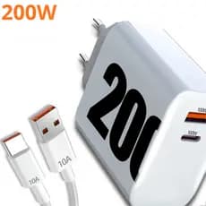 ORIGINAL Carregador Turbo 200w C Para Xiaomi Carregador Rápido 200w Tipo C Redmi Note 14 A14 A34 A54 Poco X6 Pro