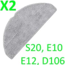 Xiaomi S20 Mop D106, B112, E10, E12, E10C, C103, Mijia compativel - B112TB esfregao passa pano 2X