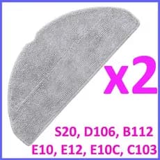 Xiaomi S20 Mop D106, B112, E10, E12, E10C, C103, Mijia compativel - B112TB esfregao passa pano 2X