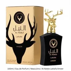 Perfume Lattafa 100% Original Al Noble Ameer EDP 100ml Unissex Árabe Amadeirado Especiado