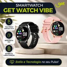 Smartwatch Get Watch Vibe Tela Touch AMOLED 34mm Bluetooth 5.0