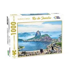 Quebra Cabeça 1000 Peças Paisagem Rio de Janeiro Diversão Família Estimule a Mente Pais e Filhos