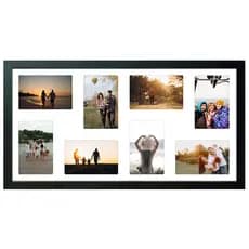 Quadro Multifotos 8 Fotos 10x15 Paspatur Branco 32x62