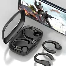 OWS-15 Fones De Ouvido Sem Fio Bluetooth Fone Com Microfones Alta Fidelidade Som Estéreo Toque Inteligente Esportes