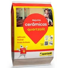 Rejunte Quartzolit para Cerâmica 1kg – Branco, Bege, Marrom e Cinza Platina