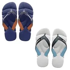 KIT 2 pares de chinelo sandalia masculino feminina anatômico ortopédica de dedo macia reforçada