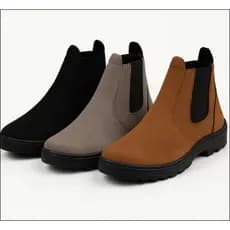 Kit 3 Pares botina bota Chelsea costurada masculino feminina blaqueada trabalho e passeio