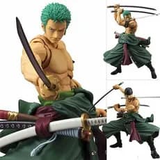 Figuras de Ação Articuladas de 18cm do Anime One Piece Luffy/Ace/Zoro