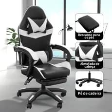 HEROI Cadeira de Escritório Ergonômica,Suporte Lombar,Reclinável,Altura Ajustável cadeira para jogos