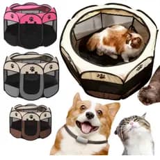 Casinha de cachorro grande portátil dobrável para cachorros e gatos resistente