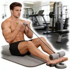 Aparelho Abdominal com Ventosa Unissex Fitness Auxiliar Fixação no Pés Equipamento Treino em Casa Dispositivo Pé Fixo