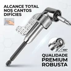 Adaptador Angular Longo Para Parafusadeira e Furadeira 105°