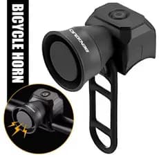 Buzina Eletrônica para Bicicleta 120dB com 5 Modos de Som, Campainha Alta para Segurança no Ciclismo Urbano