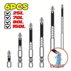 6 Pcs K5 De Bits De Chave De Fenda Magnética -Antiderrapantes Resistentes A Impactos Para Chaves Elétricas