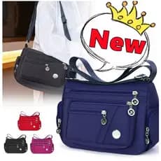 Bolsa Transversal Feminina à Prova d'Água de Nylon Bolsa de Ombro de Boa Qualidade Compacta
