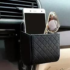 Saco de armazenamento do carro saída ar detritos saco para chave do telefone móvel óculos de sol ventilação painel