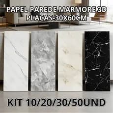 50/30/20/10 PÇS Placas de PVC Adesiva Marmore Parede/Piso 60x30CM Autocolante Lavável Multiuso