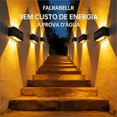 2-10 peças Luminária Solar Automática IP65 para Externo Kit Completo Luz Noturna para Jardim e Muro