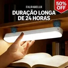 Luz Noturna LED Recarregavel Magnética 28CM Magnética para Ambiente Quarto Escritorio