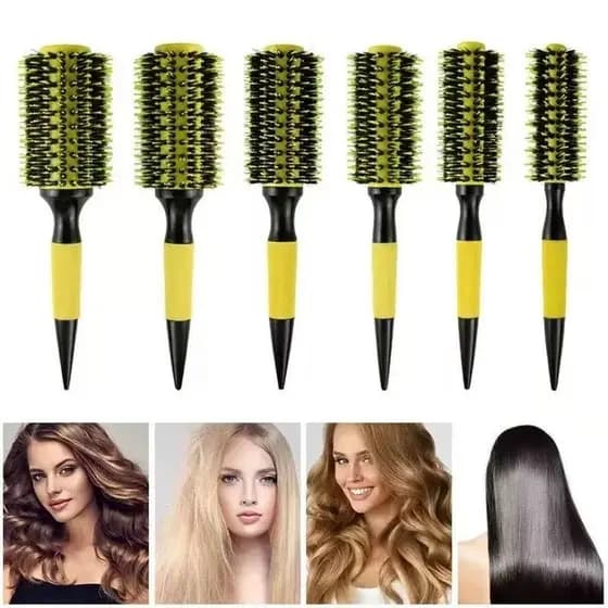 Escova de cabelo quente estilo pente de cabelo reto pente de ondulação, pente de tubo de alumínio pente de rolamento de