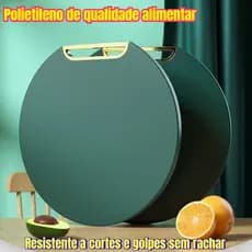 Tábua de corte antibacteriana antimofo de 30 cm com suporte, adequada para cozinha