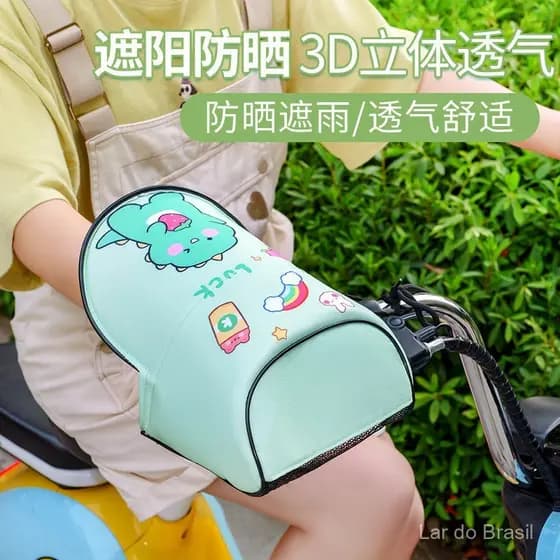 Capa para scooter elétrico, luvas à prova de vento para mulheres, capa para veículo elétrico, proteção solar, à prova d'