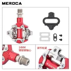 Trava de pedal com sistema de vedação, trava de sapata Meroca, peça de pedal com rolamento para bicicleta de montanha SP