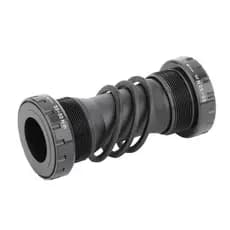 Pedivela de bicicleta BB68 integrado com suporte inferior rosqueado para bicicletas de montanha e de estrada.