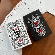 Hollow Knight Conjunto de Cartas Colecionáveis Pretas e Brancas para Jogos de Festa, Cardistry e Truques BR