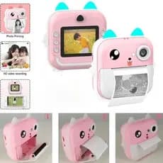 Câmera De Impressão Instantânea Para Crianças Vídeo Fotografia Digital Fotográfica Toy Mini Impressora Térmica Boy Girls