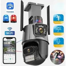 Câmera De Segurança Externa Com Lentes Duplas , Classificação De Proteção IP66 De YOSEE , Wi-Fi , 360 ° Visão Panorâmica