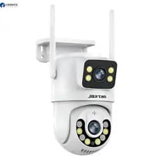 Câmera De Segurança a Prova de água Lente Dupla APP YOOSEE IP66 Camera IP WiFi 360 Cor Branco