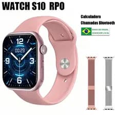 2026 Novo Smartwatch Original S10 Mini 38mm com Chamada Bluetooth Monitor de Pressão Impermeável Calculadora