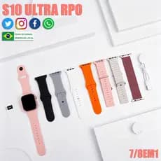 2026 Smartwatch S10 Ultra Pro max 8 em 1 suporta chamadas Bluetooth detecção de pressão arterial impermeável