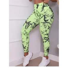 ⚡ CALÇA LEGGING FEMININA FITNESS MARMORIZADA⚡, estampa tie day, cintura alta disponível em varias cores