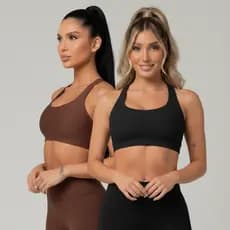 Kit 2 Top Academia Fitness Feminino Sem Bojo Suplex Treino Nadador