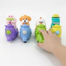Brinquedo Personagens Moto Fricção Divertido Infantil Rapido Corrida Brincadeira