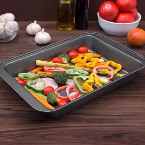 Forma Retangular Antiaderente 42x29cm Tamanho Grande, Ideal para Lasanha, Tortas e Bolos Não Gruda