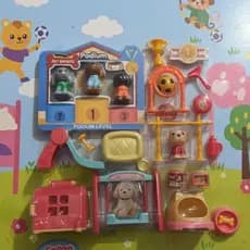 Kit Pet Brinquedo Infantil Vida Dos Pets Com Acessórios Crianças Miniatura Cor Aleatorio Divertido