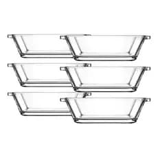 Jogo Com 6 Bowls Mere Quadrado Em Vidro 125 Ml - Dynasty