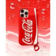 Capa Capinha Coca-Cola De Silicone Para iPhone 11, 12, 13, 14, 15 PRO e PROMAX