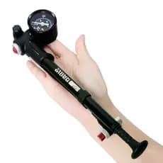Bomba De Ar Portátil Para Bicicleta De Alta Pressão 300psi Com Medidor Garfo E Suspensão Traseira Amortecedor