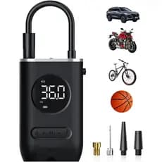 Compressor De Ar Elétrico Portátil Digital Ncher Pneu Carro Moto Bike Bicicleta Bola Piscina Inflável