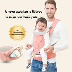 Banco De Cintura Para Bebê Canguru Passeio Varias Cores Mochila Infantil Hipseat CarrierPara Bebê