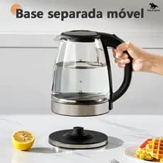 Chaleira Elétrica 1.8L 1500W/127V/220V - Automática, Segura e Rápida para Chá e Café - Ideal para Família