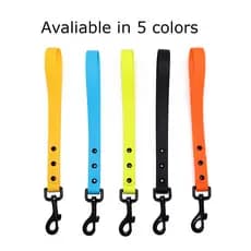 Guia Curta de Silicone 31cm para Cães – Ajustável, Impermeável, Confortável e Resistente