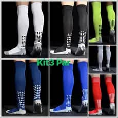 KIT3 Novo Meião de Futebol Esportivo Antiderrapante Soccer