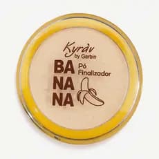 Pó Banana Facial Translúcido Kyrav Finalizador Matte Selante Maquiagem Controla Oleosidade Não Estoura no Flash Original