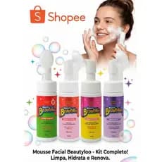 Sabonete Facial - Mousse Beautyloo - Demaquila - Hidrata - Vegano